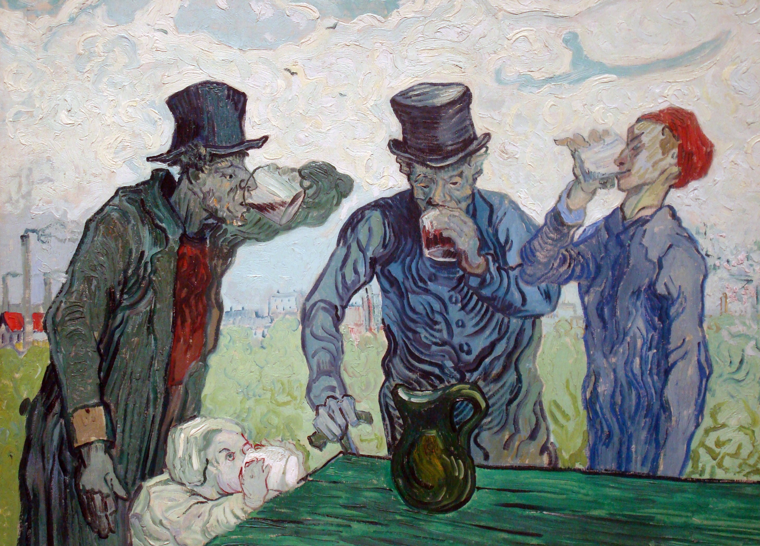 Los Bebedores Vincent Van Gogh