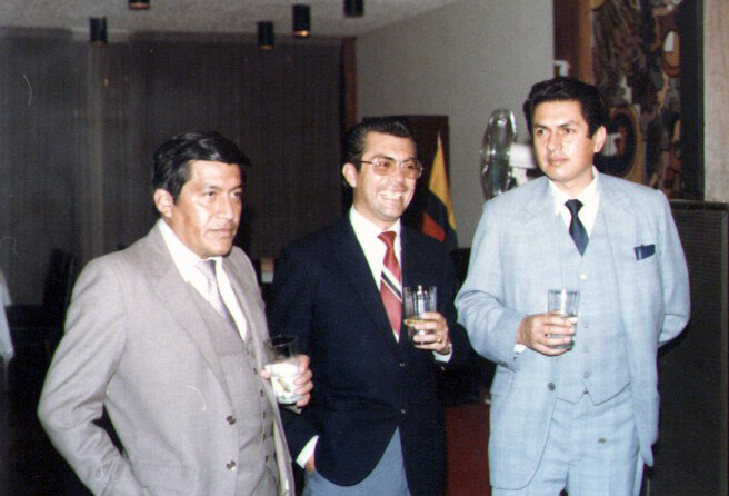 Drs. José Páez, Gerardo Rubio y Pompeyo Salazar